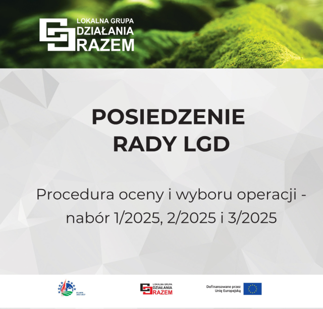 Zawiadomienie o posiedzeniu Rady LGD – 17 października 2025