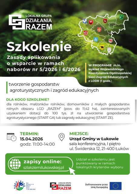 Zaproszenie na szkolenie | START GA i ZE