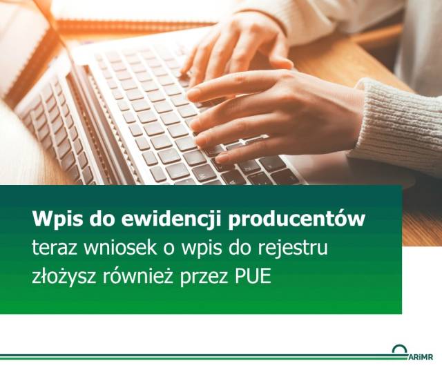 Wpis do ewidencji producentów EP już dostępny w PUE ARiMR