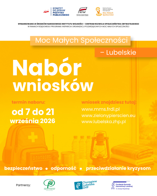 Nabór wniosków „Lubelska Moc Małych Społeczności” 