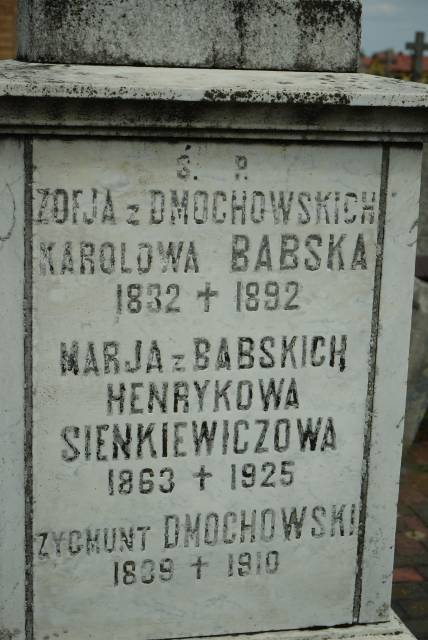 Grób Marii z Babskich (1863-1925)